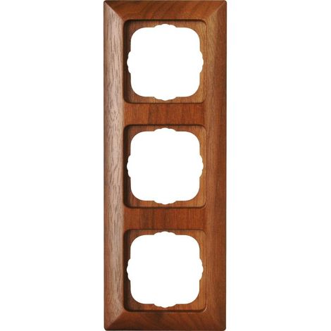 Kopp - MILANO – Abdeckrahmen 3-fach, Farbe: nussbaum - 306735064