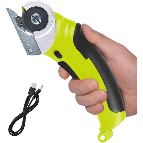 Cordless electric scissors, 240RPM rechargeable electric scissors for cutting fabric, portable electric scissors for cutting cardboard, electric cardboard cutter