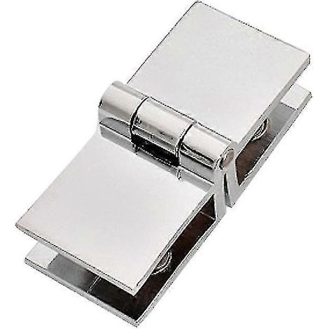 Set di 2 cerniere di fissaggio per ante in vetro, compatibili con ante in vetro per mobili da cucina e vetrine. (1/2)