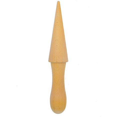 Ahlsen Waffeltüte aus Holz, kegelförmige Holzform, Eistütenform (1/5)