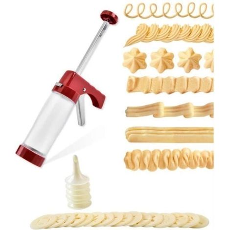 Cookie Press - Unspecified - Pastry Gun - Complete Kit - Ergonomic - Easy to Clean