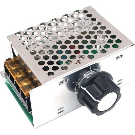 Dimmer Thermostat Controller AC 220V 4000W haute puissance SCR électronique Régulateur de tension Gouverneur Vitesse (1/5)