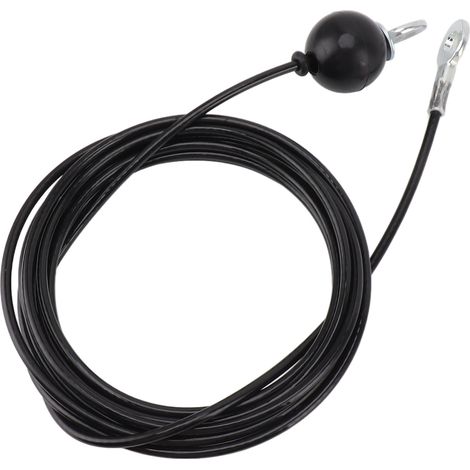 Câble de poulie de fitness de rechange pour salle de sport à domicile, câble en acier robuste, accessoire de rechange pour équipement de fitness à domicile, noir, 5 m / 16,4 pi (1/5)