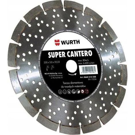 Disco diamantato Dedra Super Cantero 230 mm segmenti laser (1/3)