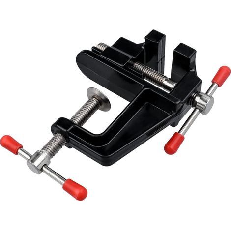 Mesee Mini Étau de Table à Pince Universel, Micro Étau d'Établi avec Mâchoire Réglable Banc de Serrage en Alliage d'Aluminium Outil de Fixation pour Réparation Sculpture Modélisme Travaux Manuels (1/4)