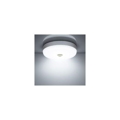 Plafonnier LED Détecteur de Mouvement 18W 1500LM 6500K Blanc Froid IP56 prévu Rond Lampe Plafond LED pour Exterieur Intérieur Escalier Salle de Bains Garage Couloir (1/5)