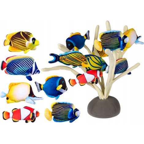 Aimant de réfrigérateur Poisson en peluche magnétique Cadeau souvenir tropical