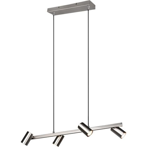 Suspension Trio MARLEY métal chrome Ø80 4xGU10 dimmable (1/5)