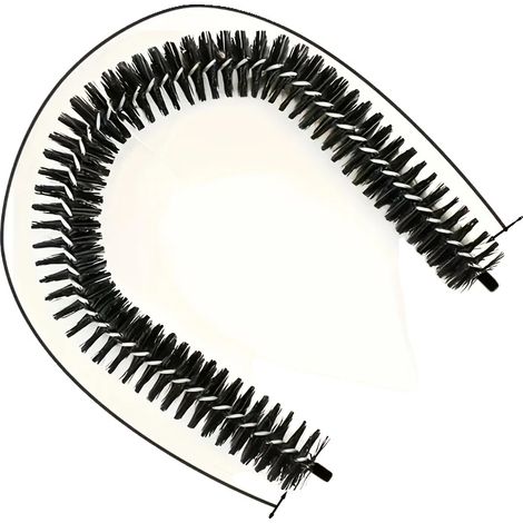 Katzenpflegebürste, abnehmbarer Massager, Fellentferner, schwarz (1/2)