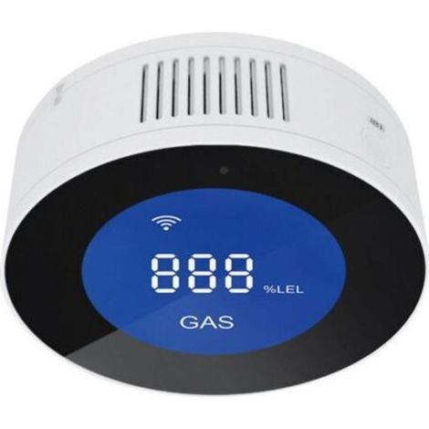 Détecteur de Gaz Connecté WiFi Intelligent,  Écran LCD, Alarme 85dB, Compatible APP (1/5)