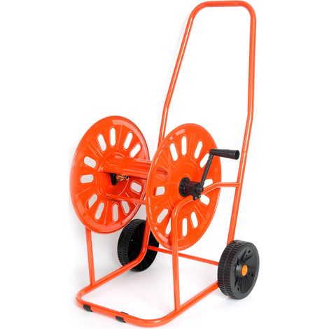 Carrello Avvolgitubo Manuale 80 mt in Acciaio Verniciato Agrati Rosso