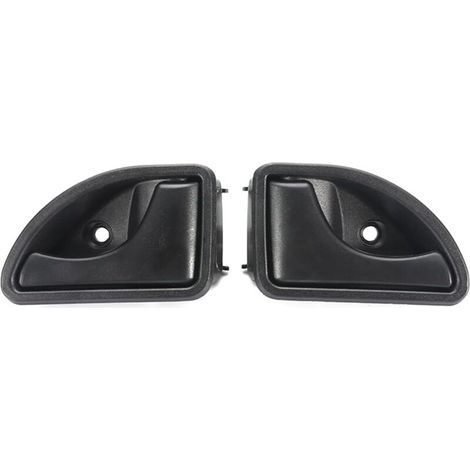 Poignée de porte intérieure avant gauche et droite compatible avec Renault Kangoo I 1997-2007 Twingo I 1993-2007 - Type A Noir à gauche et à droite (1/4)