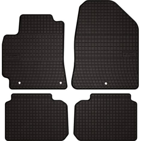 Alfombrillas de goma para coche: Hyundai Elantra VI sedán (2016-2020) - negras, ajustadas