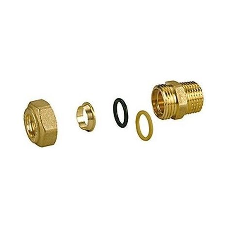 R180M Raccordo diritto filettato maschio R180MY112 1/2" x 12 GIACOMINI
