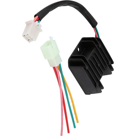 Régulateur redresseur de tension 4 câbles pour moto moteur bateau quad GY6 50 150cc scooter (1/5)