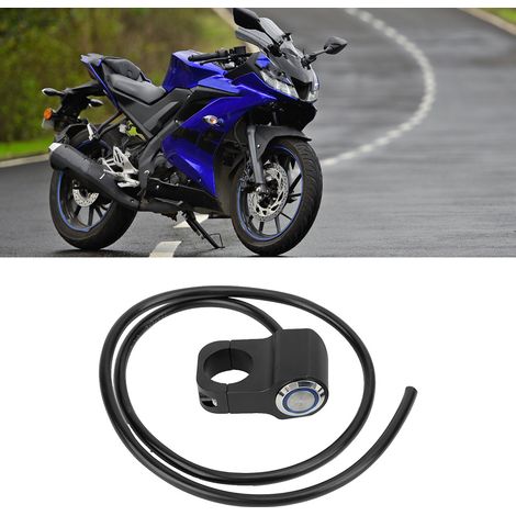 Phares longue portée étanches en acier de 22 mm (0,87 po) avec interrupteur de guidon pour moto et quad (1/5)