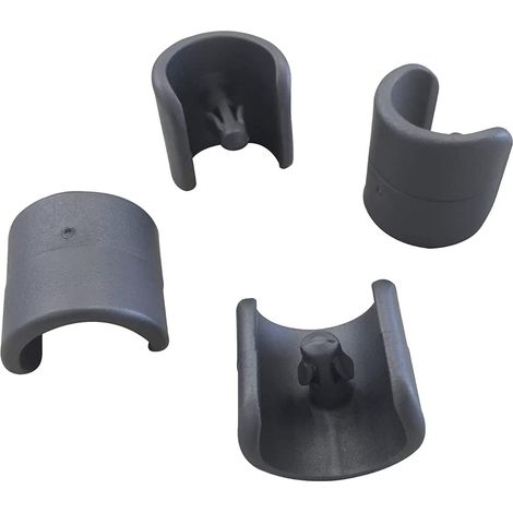 Lafuma Mobilier Set di 4 piedini per sedie a sdraio, Diametro: 20 mm, Colore: Antracite, LFM2843-1229 (1/3)