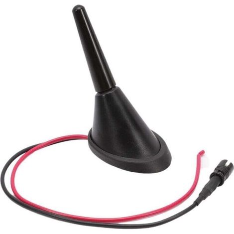 Antenne de Toit à Tige Courte 3cm Base d'antenne 2 Prises Amplificateur 16V Set pour véhicules universels, Non original (1/4)