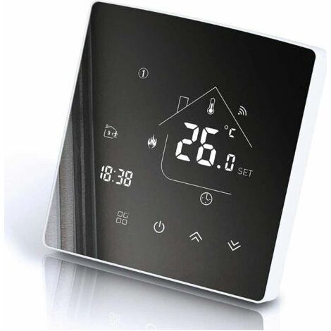 Thermostat Intelligent Thermostat de Chauffage Thermostat d'ambiance Thermostat WiFi Thermostat pour Chauffage par Le Sol de chaudière à gaz/Eau Compatible avec Alexa, Google 3A TGR85WIFI (1/5)