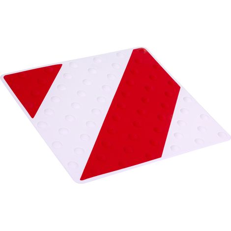 Dalle podotactile intérieure/extérieure Rouge/Blanc - 6102007 (1/5)