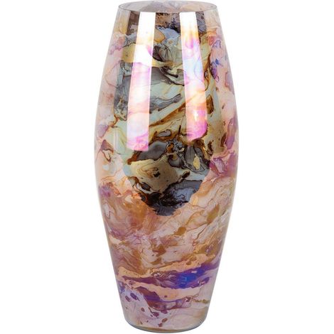 Vase en verre Melange Cone Marron (1/4)