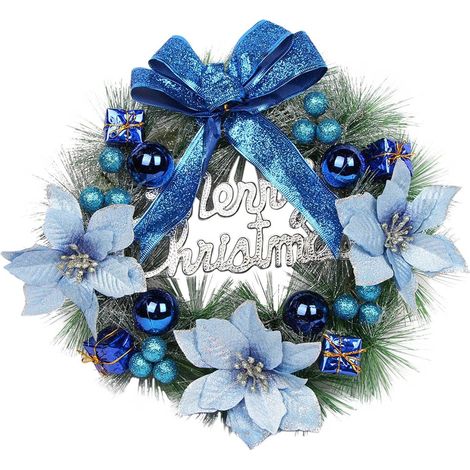 Decorazione da parete – coniglietto pasquale argento (blu), per interni/esterni, casa/feste