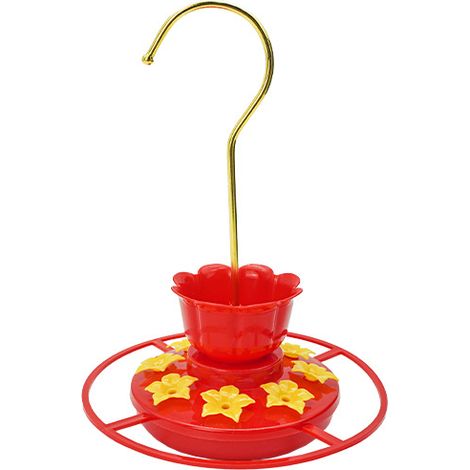 Outil créatif pour nourrir les oiseaux : mangeoire en forme de fleur jaune pour oiseaux (1/5)