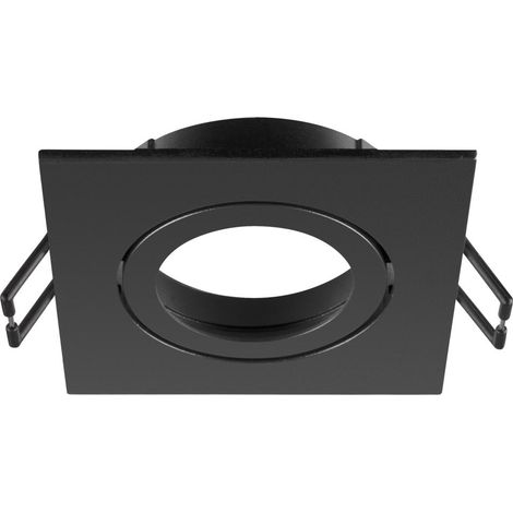 Collerette spot encastré NEW TRIA® 68 intérieur carré orientable noir - SLV - 1007329 (1/3)