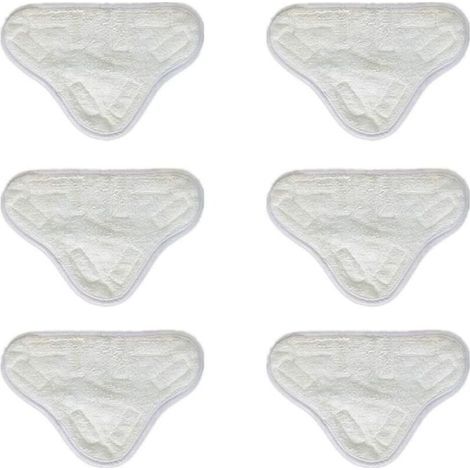 6pcs microfibre vadrouilles à vapeur tampons de nettoyage vadrouille à vapeur de remplacement compatible pour H2O X5 H20 lavable (1/3)