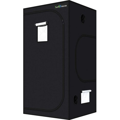 Tente de culture 80 x 80 x 160 cm pour culture hydroponique, tente de culture 600D avec mylar 98 % de réflectivité élevée pour l'intérieur serre tomates (1/5)