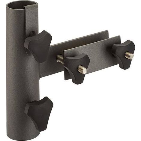 Soporte para sombrilla de jardín con montaje vertical para barandillas planas - PLATINUM negro Homms (1/4)