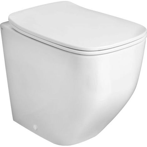 Wc Sur Pied Blanc Brillant Sans Rebord  Mozart