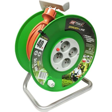 AWTOOLS PRZEDŁUŻACZ BĘBEN GARDEN 25m 3x1mm10A / 2300W