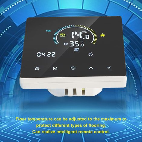 Tuya Smart-Thermostat mit Fernbedienung, programmierbar, Touchscreen, 90–240 V (1/5)
