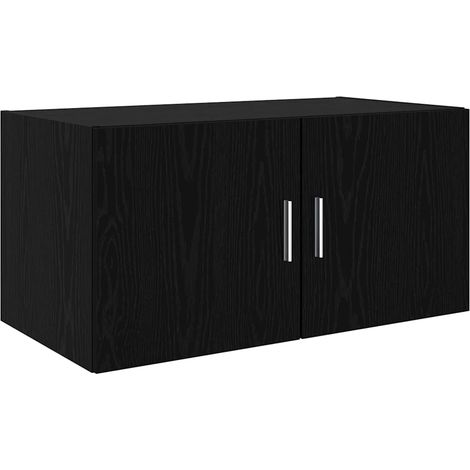 Meuble mural Chêne noir 80 x 42.5 x 40 cm Bois d'ingénierie