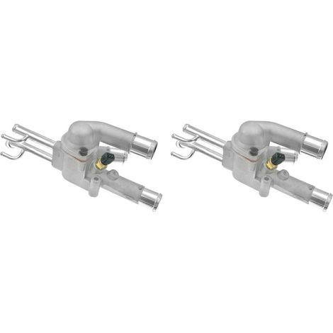 2X 25600 23640 Boîtier de thermostat de liquide de refroidissement compatible avec Tucson, Elantra, Soul et Sportage 2.0L 03-11 2562023640 (1/5)