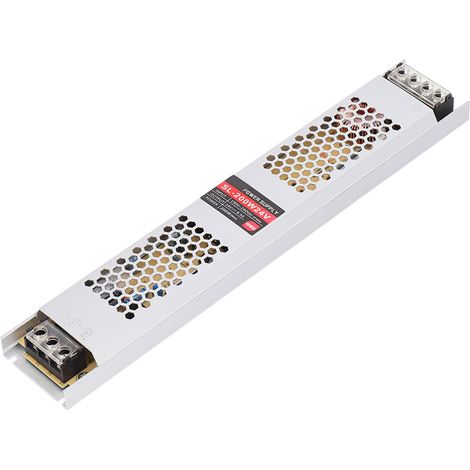 Alimentation 24V 200W ultra plat, transformateur LED à refroidissement ruche, convertisseur 190-240V