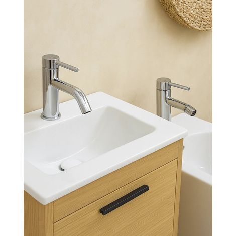 Exagonshop Set miscelatori Lavabo E Bidet con Piletta click clack