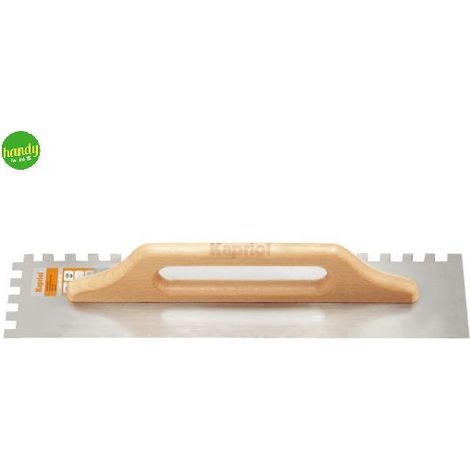 Frattone dentato Kapriol manico in legno base acciaio temprato 14x50cm
