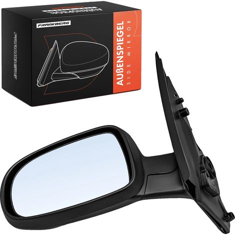 Miroir extérieur, Acrylonitrile Butadiène Styrène, 6x4x2 pouces, Compatible avec Opel Corsa C, 1,2 lbs, Noir (1/5)