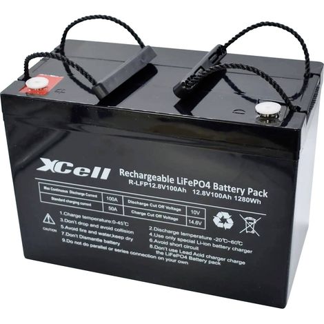 [NEUWERTIG] X Cell Lfp12100 Spezial Akku Li Fe Po Block Schraubkontakt Li Fe Po 4 12.8 V 100 Ah B-Ware
