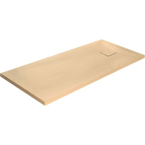 Piatto doccia beige mineral marmo resina antiscivolo h4 cm misure l100 x p70 x h4 cm - confezione 1 (1/5)