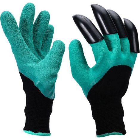Gants de jardinage, gants de jardinage, creuser avec des griffes, plantation, boue de graines de melon, ,1 paire (1/5)