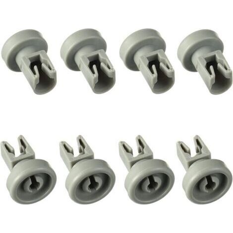Roues de Lave-vaisselle Universelles pour la Plupart des Lave-vaisselle Standard Roue du Panier Supérieur Pièces de Rechange Compatibles avec AEG, Favorit, Privileg, Zanussi, Juno (Lot de 8)