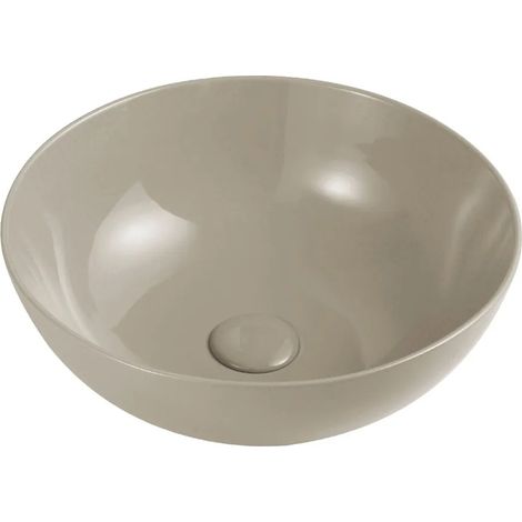 Lavabo da appoggio a ciotola 33 cm sabbia in ceramica Espeon (1/3)