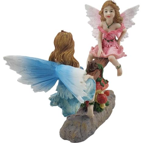 Statue de Jardin Fée Résine Résistante Décoration Extérieure pour Patio Pelouse et Jardin Garçon Fille (1/5)