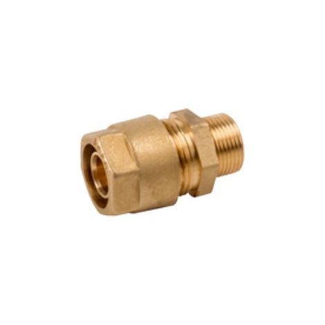 Raccordo diritto maschio ø32/3 x 1" Pexal Twist - Tipo A: raccordo con portagomma separabile VS0100621 (1/2)