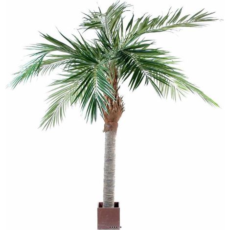 Palmier Dattier Artificiel H 250 cm D 120 cm en pot - dimhaut: H 250 cm - couleur: Vert