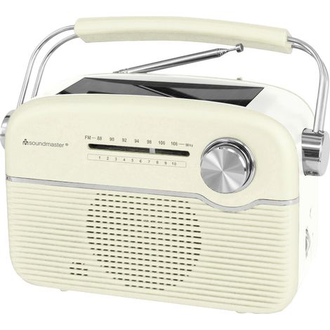 soundmaster TR480BE Akku-Radio UKW UKW  Solarpanel Beige (1/2)