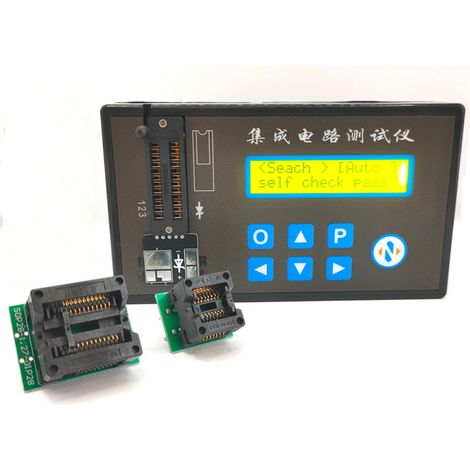 Testeur de circuits intégrés LED rechargeable portable, testeur multifonction pour puces, transistors, diodes et triodes, détecteur de puces de circuits intégrés à transistors numériques (1/5)